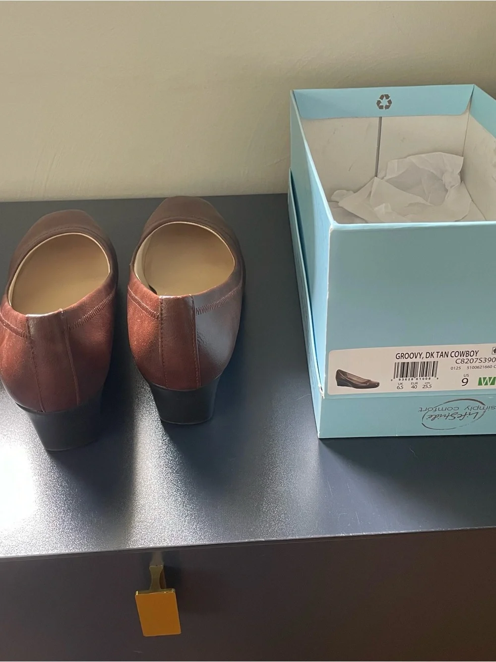 Life Stride Brown Wedges New With Tags Size 9